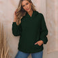 Women's Solid Color Hooded Sweater Regular Sleeve