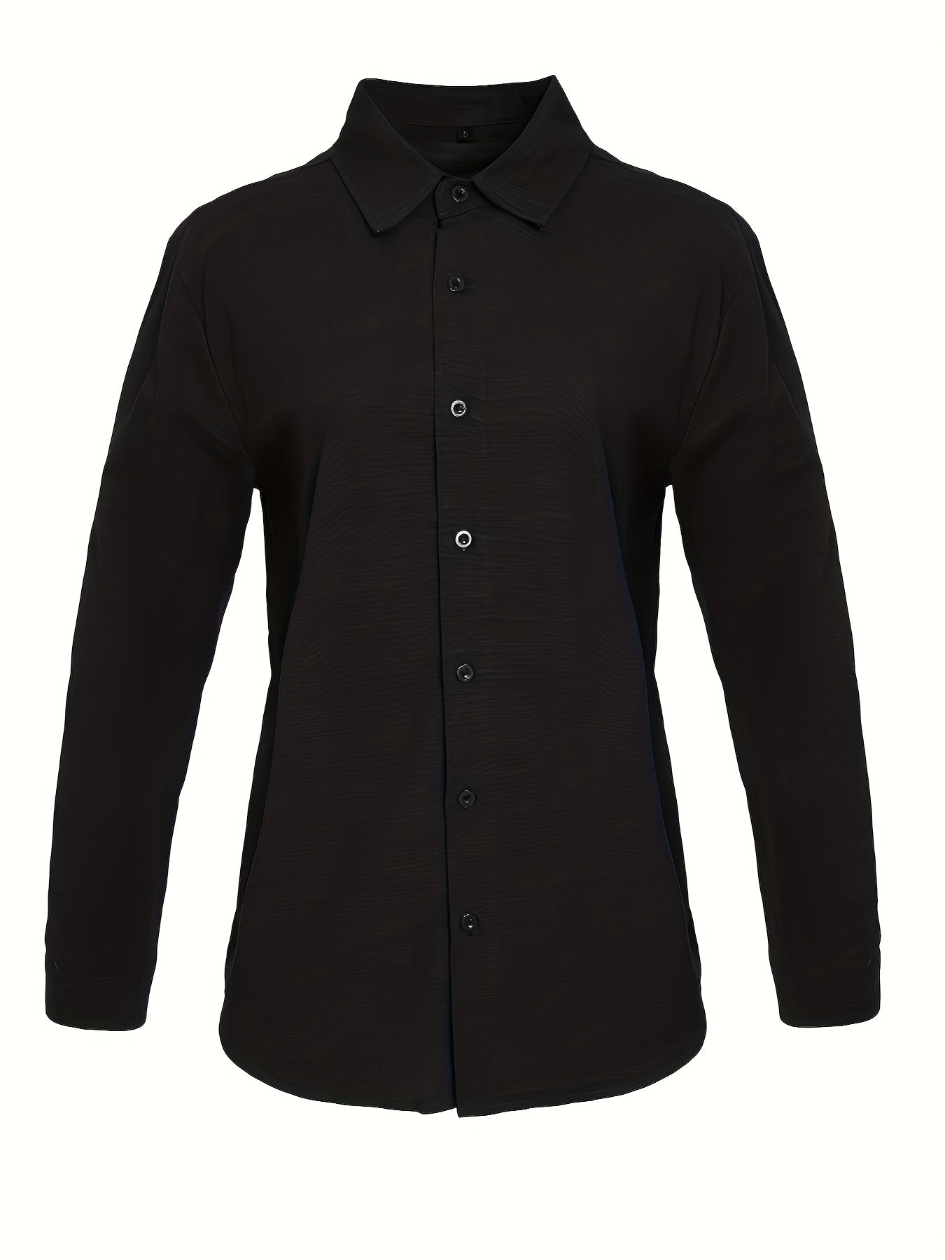 Loose Colored Lapel Long-sleeved Casual Men's Shirt For Teenagers