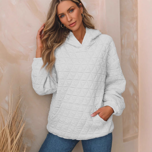 Women's Solid Color Hooded Sweater Regular Sleeve