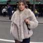 Faux Fur Coat Female Short Chic